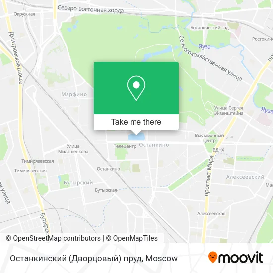 Останкинский (Дворцовый) пруд map