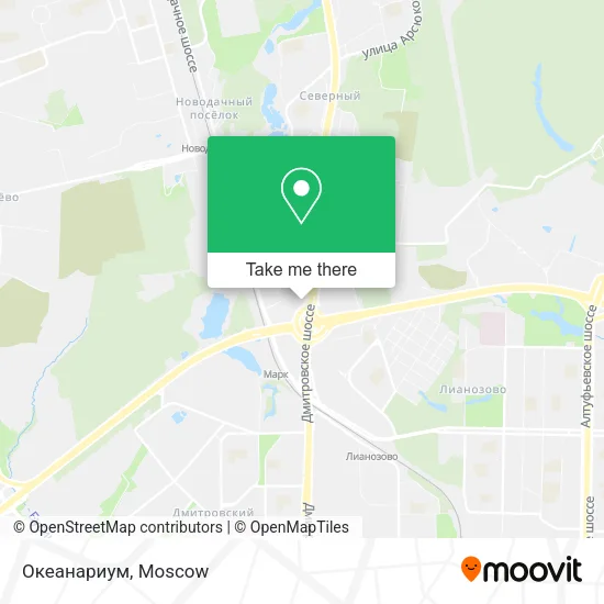 Океанариум map