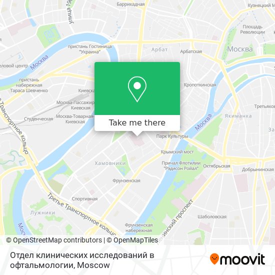 Отдел клинических исследований в офтальмологии map