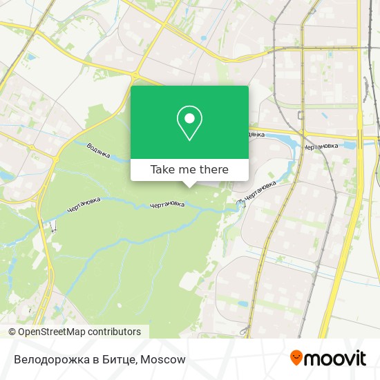 Велодорожка в Битце map