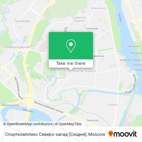 Спорткомплекс Северо-запад (Сходня) map