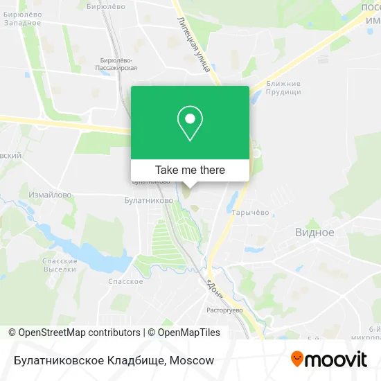 Булатниковское Кладбище map
