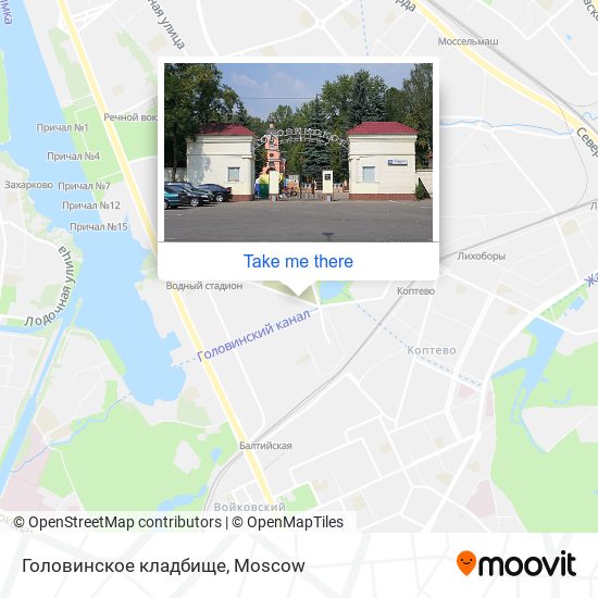 Головинское кладбище map