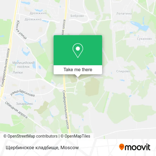 Щербинское кладбище map