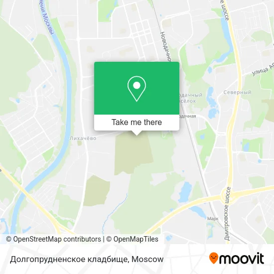 Долгопрудненское кладбище map