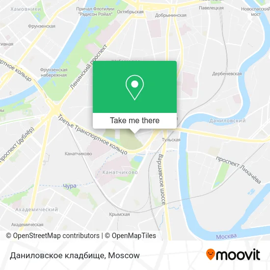 Даниловское кладбище map