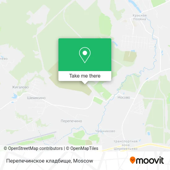 Перепечинское кладбище map
