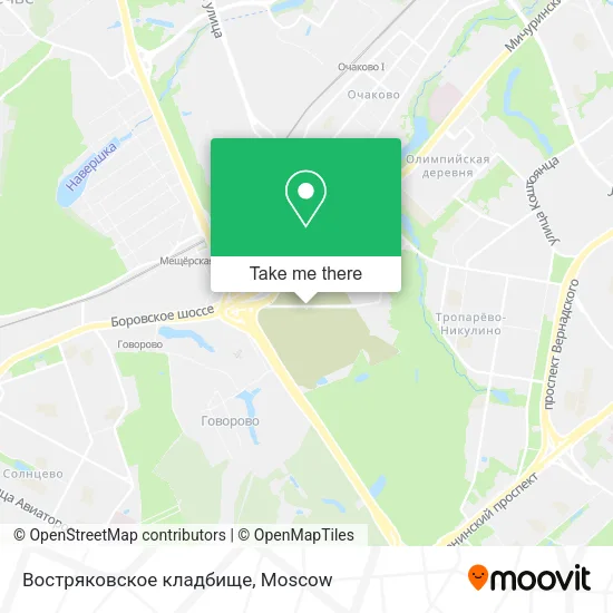 Востряковское кладбище map