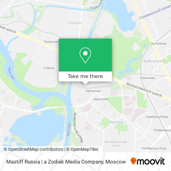 Mastiff Russia | a Zodiak Media Company map