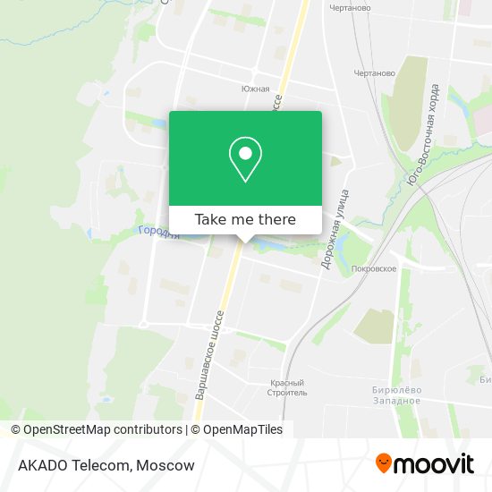 AKADO Telecom map