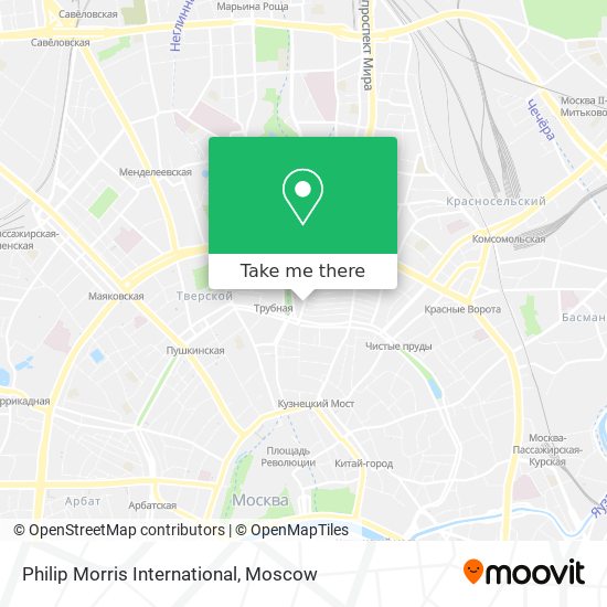 Philip Morris International map