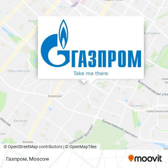 Газпром map