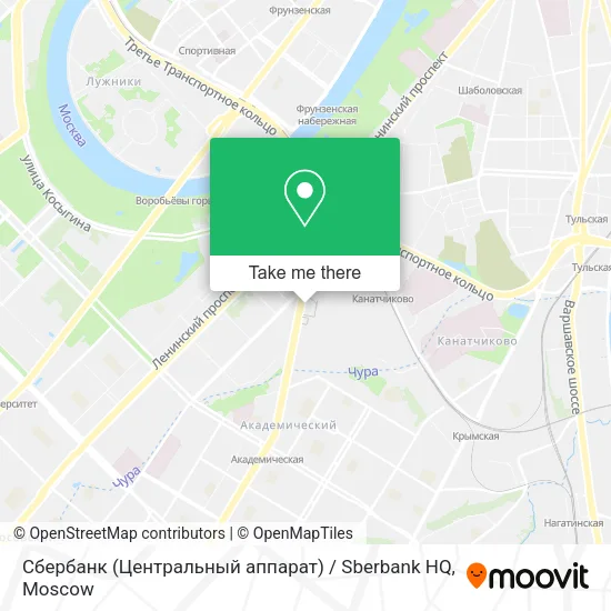 Сбербанк (Центральный аппарат) / Sberbank HQ map