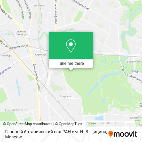 Главный ботанический сад РАН им. Н. В. Цицина map