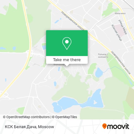 КСК Белая Дача map