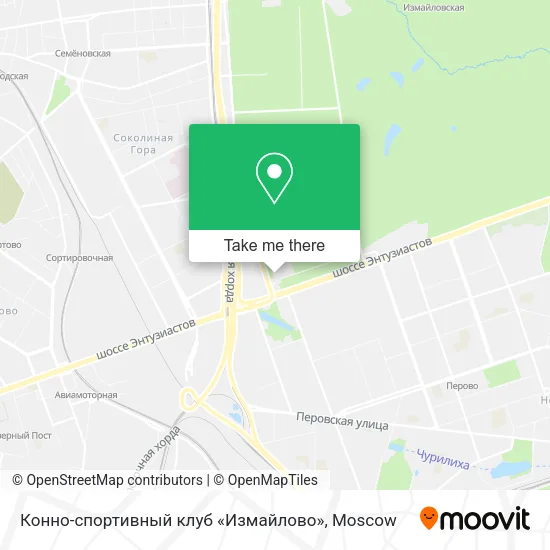 Конно-спортивный клуб «Измайлово» map
