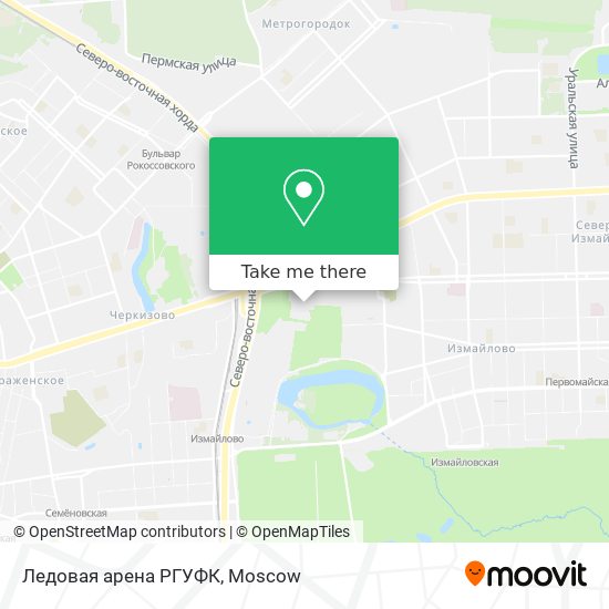 Ледовая арена РГУФК map