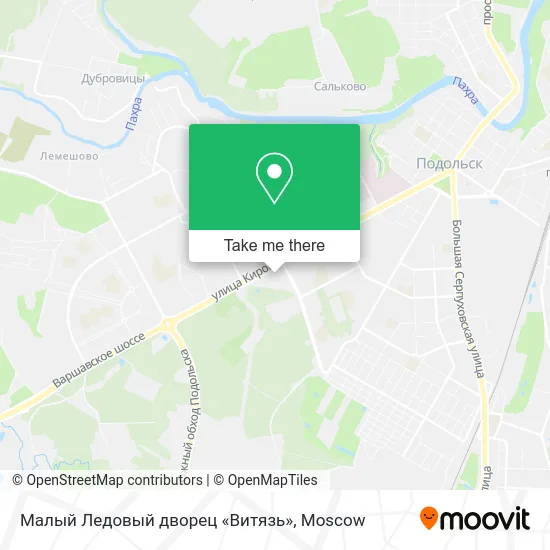 Малый Ледовый дворец «Витязь» map