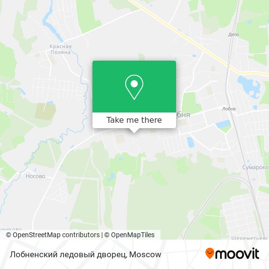 Лобненский ледовый дворец map