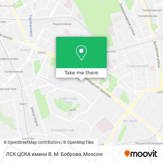 ЛСК ЦСКА имени В. М. Боброва map