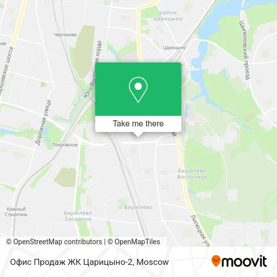 Офис Продаж ЖК  Царицыно-2 map