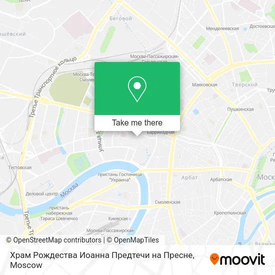 Храм Рождества Иоанна Предтечи на Пресне map