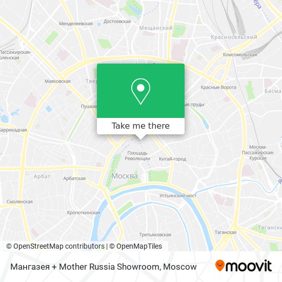 Мангазея + Mother Russia Showroom map