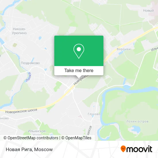 Новая Рига map