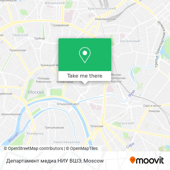 Департамент медиа НИУ ВШЭ map