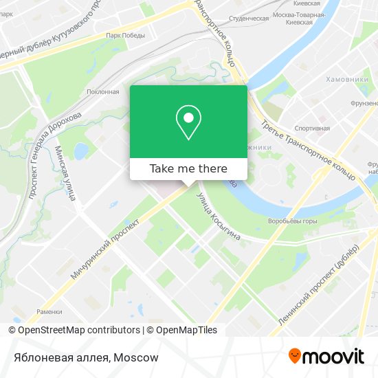 Яблоневая аллея map