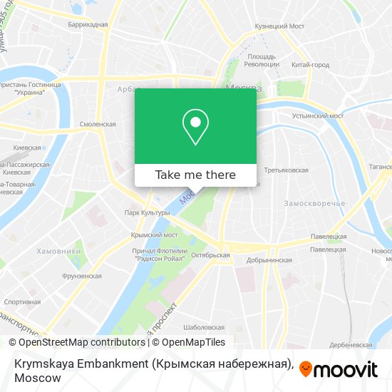 Krymskaya Embankment (Крымская набережная) map