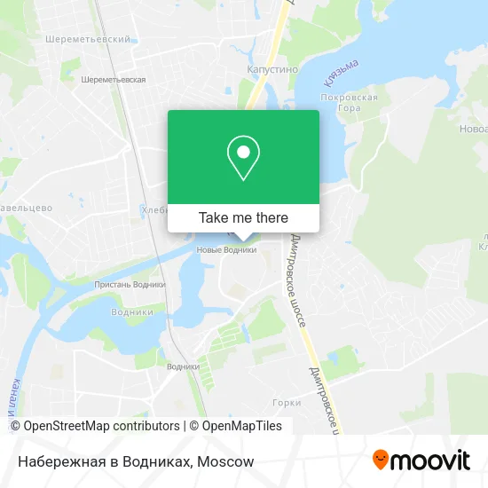 Набережная в Водниках map