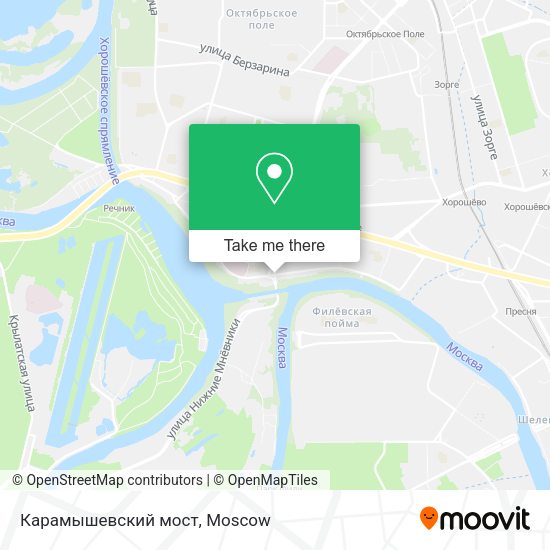 Карамышевский мост map