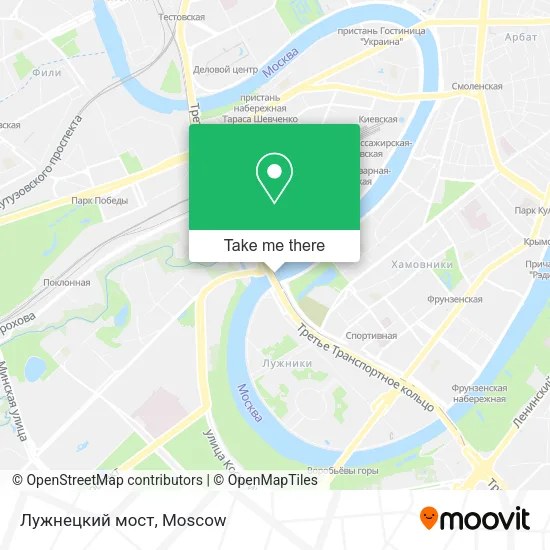 Лужнецкий мост map