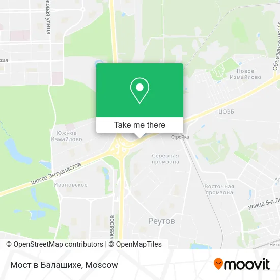 Мост в Балашихе map