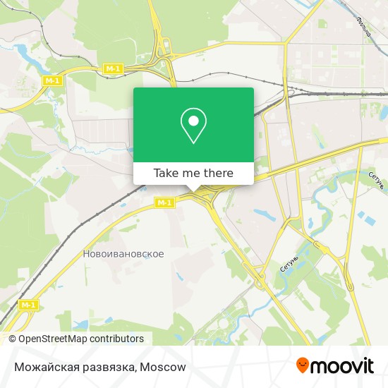 Можайская развязка map