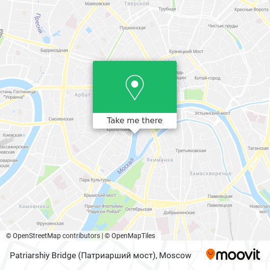 Patriarshiy Bridge (Патриарший мост) map