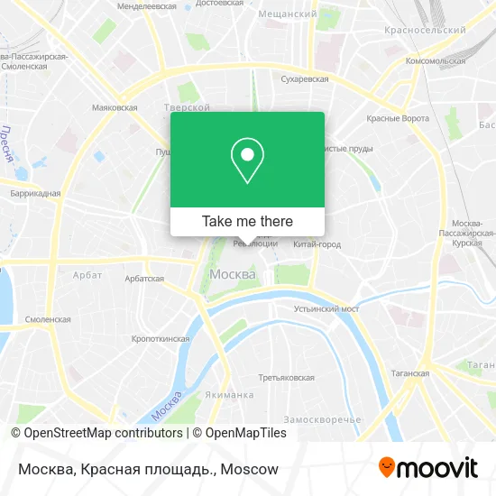 Москва, Красная площадь. map