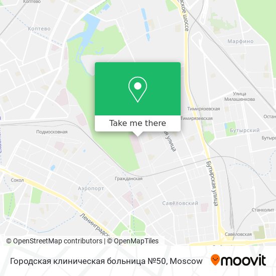 Городская клиническая больница №50 map