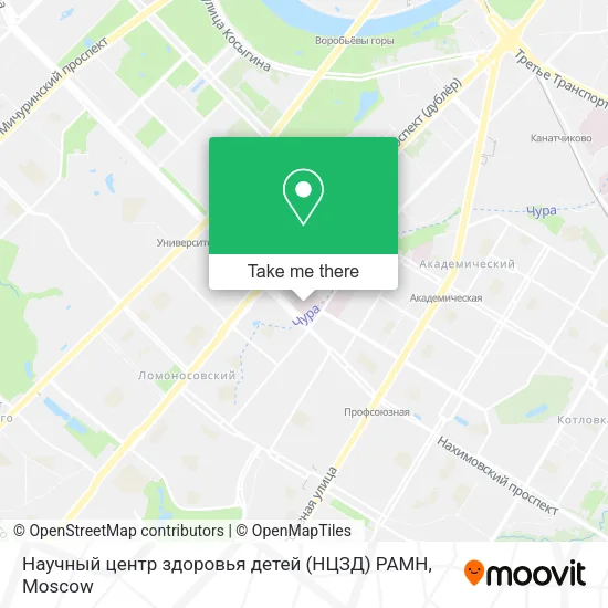 Научный центр здоровья детей (НЦЗД) РАМН map