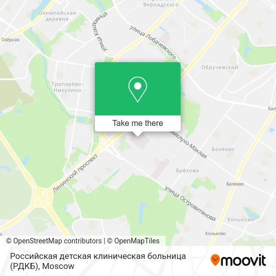 Российская детская клиническая больница (РДКБ) map