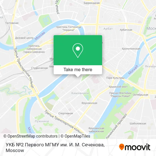 УКБ №2 Первого МГМУ им. И. М. Сеченова map