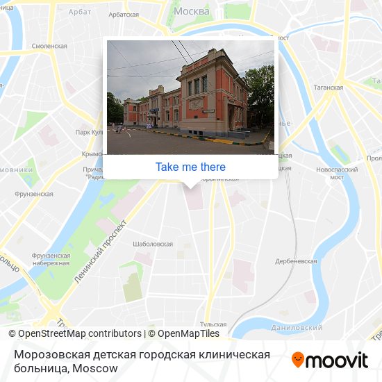 Морозовская детская городская клиническая больница map