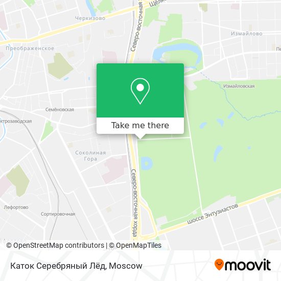 Каток  Серебряный Лёд map