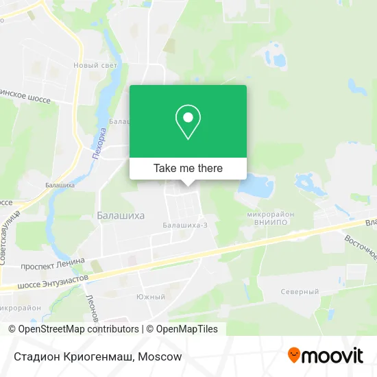 Стадион  Криогенмаш map