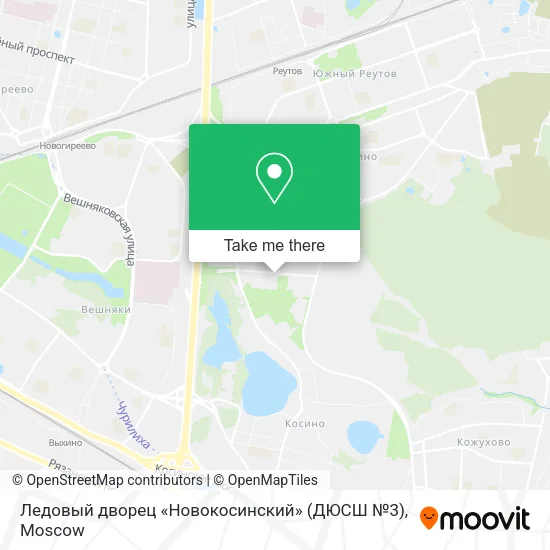 Ледовый дворец «Новокосинский» (ДЮСШ №3) map