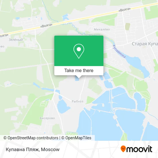 Купавна Пляж map