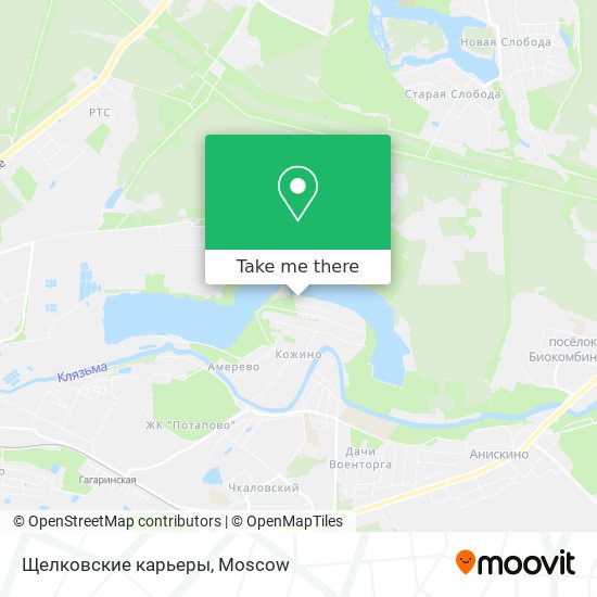 Щелковские карьеры map