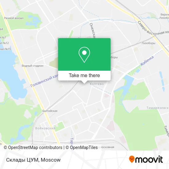 Склады ЦУМ map
