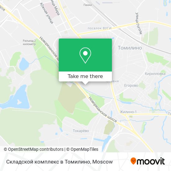 Складской комплекс в Томилино map